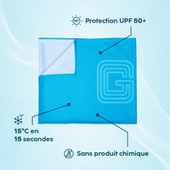 SERVIETTE RAFRAICHISSANTE G-HEAT BLEU