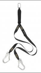 LONGE DOUBLE À ABSORBEUR SOUDEUR ARDISIA SANGLE 1.5 M