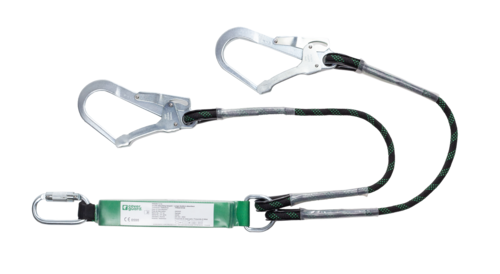 Longe double À  absorbeur corde tressée FAGUS 1 m