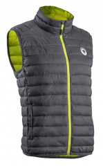 Gilet KUMA gris zipper jaune L