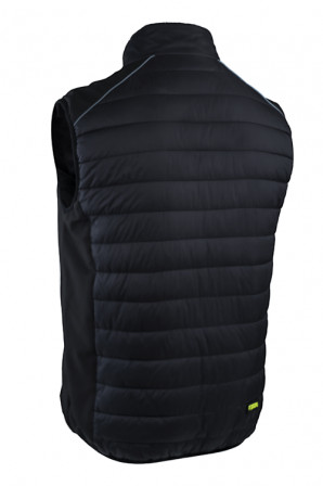 BRASERO Gilet Froid noir lime taille M
