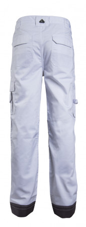 CLASS WHITE Pantalon Blanc 65% poly/35%coton S