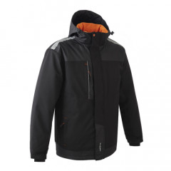 TAMIA Parka Softshell Noir Citrouille taille L