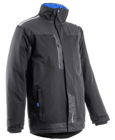 TAMIA Parka Softshell Noir Bleu taille M