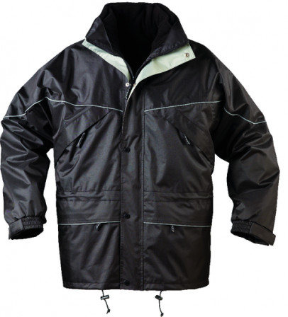 Parka ISA Noire 3/1 polyester end.PVC , XL