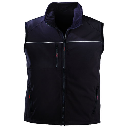YANG Gilet Noir Sofshell , XXL