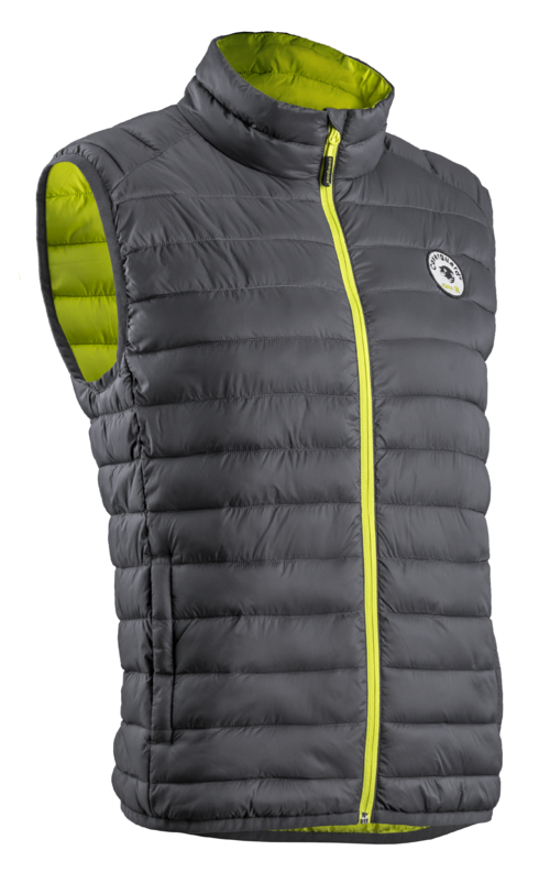 Gilet KUMA gris zipper jaune XXL