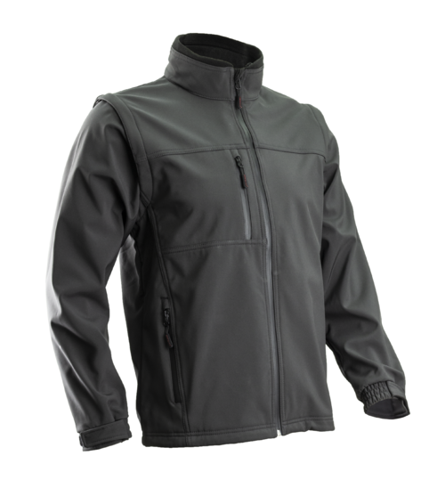 YANG veste 2/1 grise Softshell  manches amovibles T.L