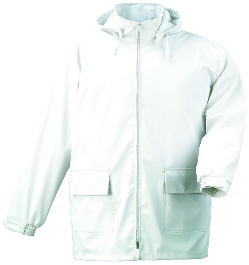 FOOD Veste PU blanc L