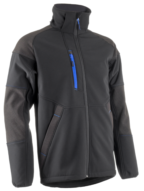 YUKI II Veste Softshell Noir Bleu taille L