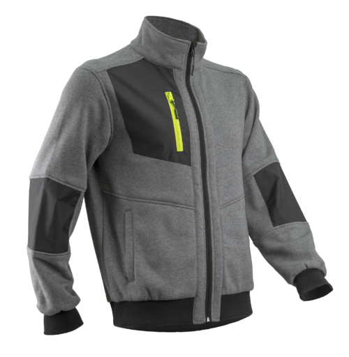 Veste thermique MIKAN gris chiné S.2XL