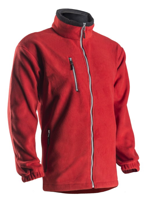 Veste ANGARA polaire 450 g/m2 rouge, L