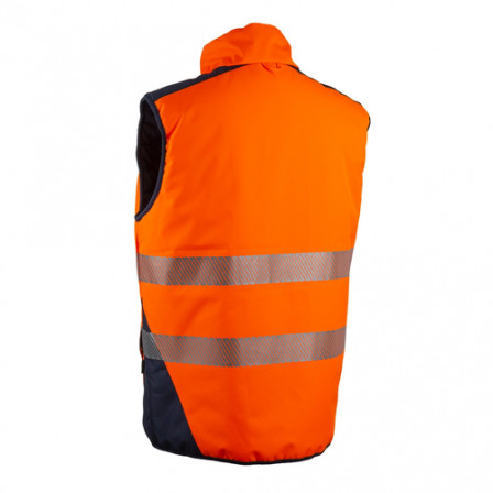 Gilet froid réversible YORU, Orange HV S.M