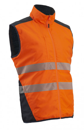 Gilet froid réversible YORU, Orange HV S.M