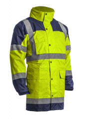 HYDRA Veste de pluie Jaune HV Marine taille 00M