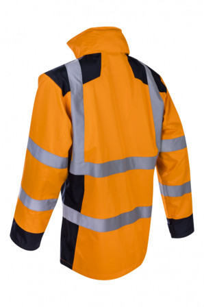 SANGAKU Parka de pluie Orange HV Navy taille 0XL