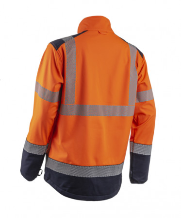 KAZAN SOFTSHELL Orange HV Marine taille 4XL