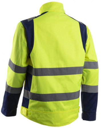 HIBANA Veste Jaune HV Marine taille 00L