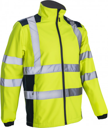 KANPA Veste softshell Jaune HV Marine taille 00L