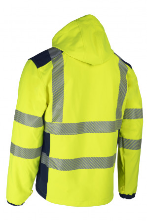 NEBULO Veste Softshell GRS Jaune HV/Marine taille 3XL