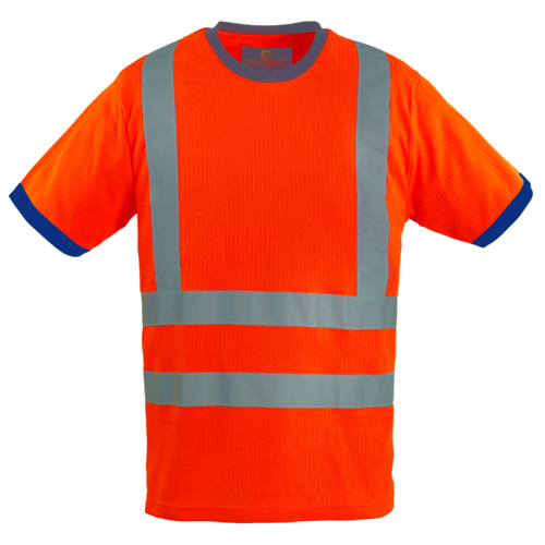 YARD T-shirt Hiviz orange, poly/coton, bande baudrier L