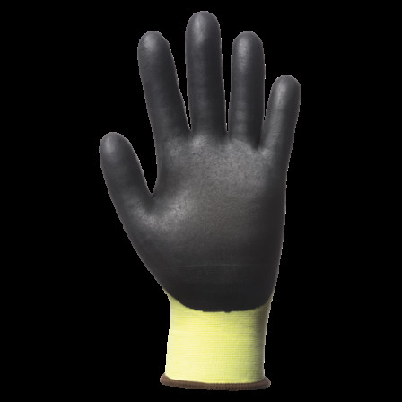 Gants EUROCUT N318HVC CUT B. HPPE J18 jaune 3/4 end.nitr T10