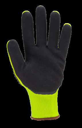GANTS EUROCUT IMPACT 100 jaune CUT C nitrile noir + TPR T8