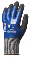 Gants EUROCUT N555 CUT D. HPPE J13 dble end. nitrile T10