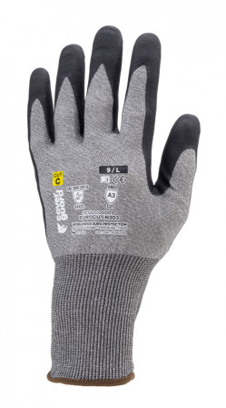 Gants EUROCUT N303 CUT C. HPPE J18 mousse nitr.tactile T10