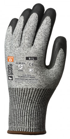 Gants EUROCUT N560 CUT D. HPPE J13 end. Nitr. Noir T7