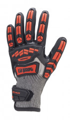 GANTS EUROCUT IMPACT 200 rouge CUT D doub. end. nit. noir T7