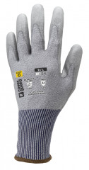 Gants EUROCUT P313 CUT C. HPPE J18 gris end.PU.tactile T8