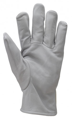 Gants EUROSTRONG 850 fleur caprin jersey écru T10