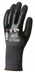 Gants EUROLITE 15N505 J15 dble end. nit paume+3/4 dos T10