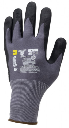 Gants EUROLITE 15N600D end.nit. paume+picots T8