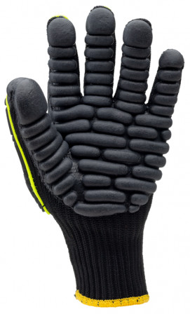 Gants EUROSTRONG VIBE, G7 polyester noir, Latex noir T8