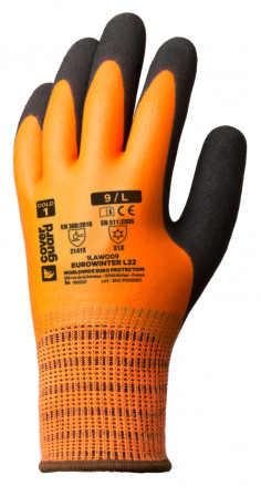 Gants EUROWINTER L22 fourré acryl dble enduction latex T11