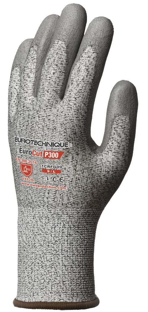 Gants EUROCUT P300 CUT B. J13 HPPE end. PU gris T10