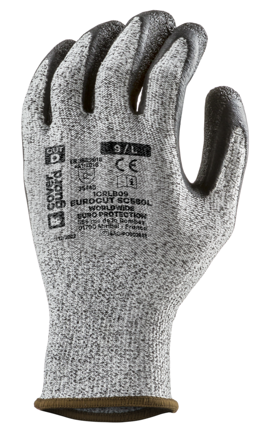 Gants EUROCUT SC580L CUT D. HPPE J13 end. lat. noir T10