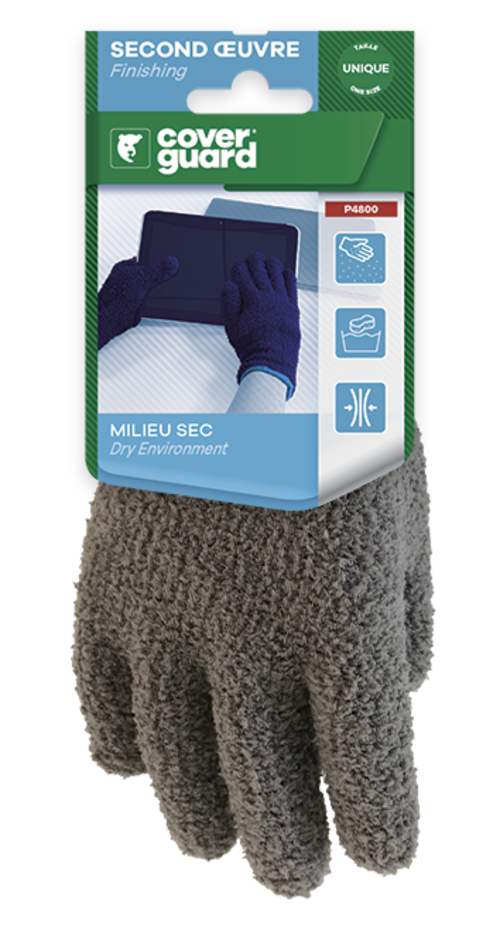 Gants anti-poussiere antistatique packaging TU