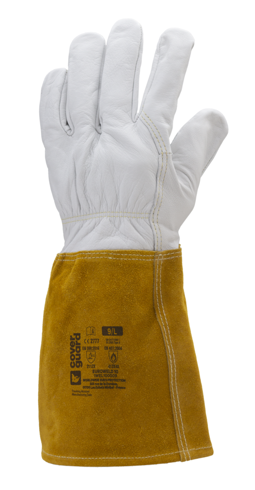 Gants EUROWELD 100 TIG fleur caprin manch. croute 15cm T10