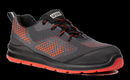 Chaussure MILERITE S1P Basse Gris/Rouge/Noir T.40