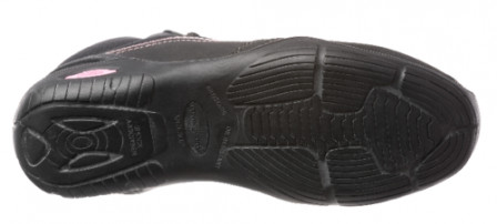 RUBIS S3 Chaussure sécurite haute femme, noire/rose T36