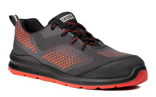 Chaussure MILERITE S1P Basse Gris/Rouge/Noir T.38