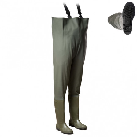 CHEST NEPTUNO Waders PVC vert sans sécu T40 (388VP)