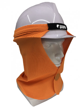 SAHARIENNE RAFRAICHISSANTE  POUR CASQUE - ORANGE FLUO HAUTE