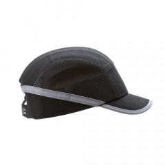 CASQUETTE ANTI-HEURT NOIRE AEREE COTON/MESH VISIERE MEDIUM 5