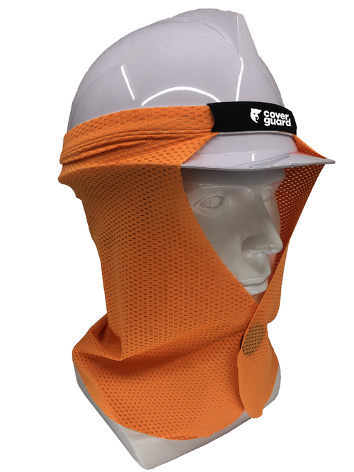 SAHARIENNE RAFRAICHISSANTE  POUR CASQUE - ORANGE FLUO HAUTE