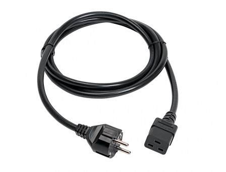 Cordon d'alimentation secteur 2P+T EURO de type C19