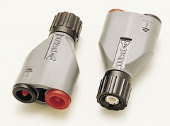 Adapt.BNC (mâle) / fiches mâles - diam 4mm X2 blister